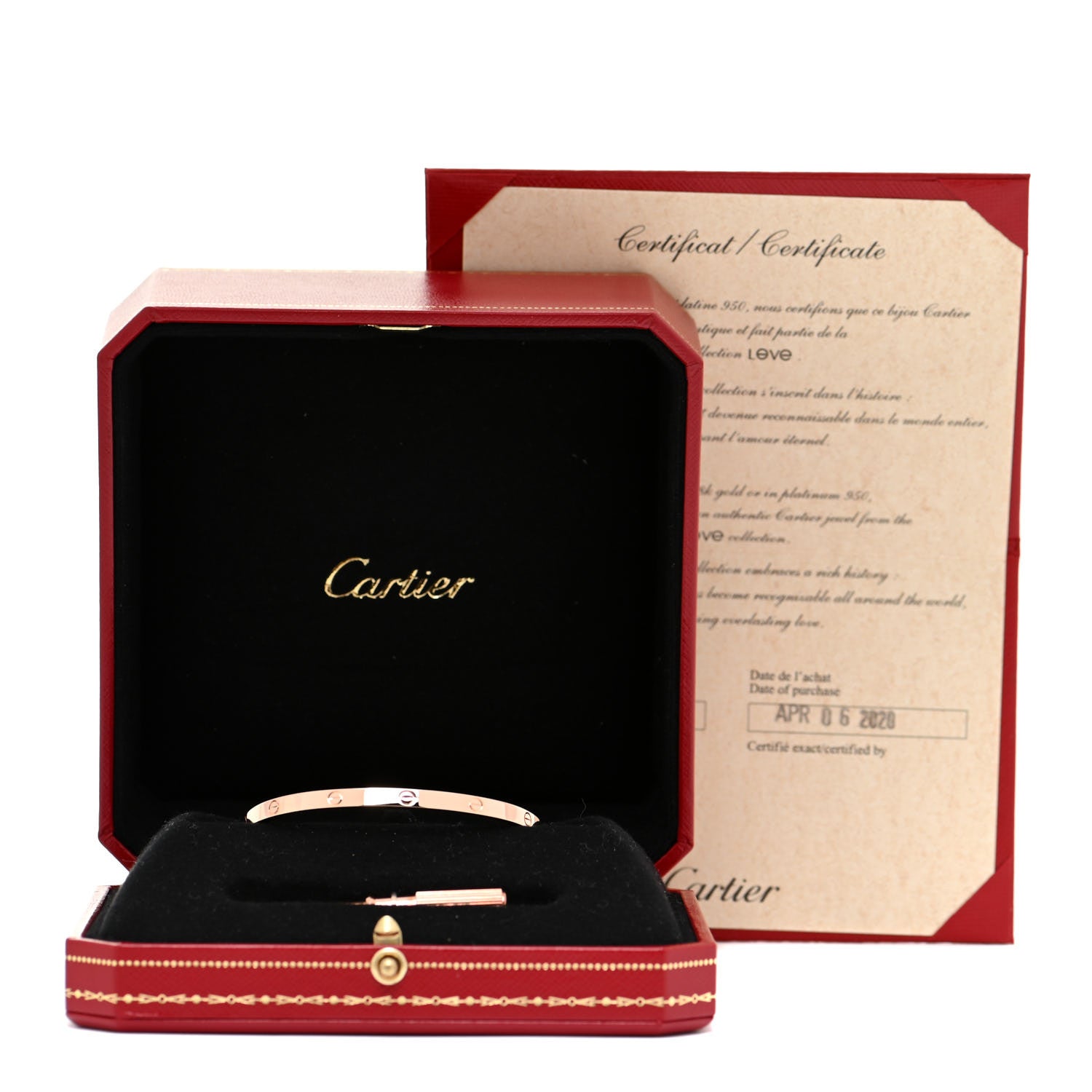 Cartier 18K Pink Gold Small LOVE Bracelet 16 6 of 6