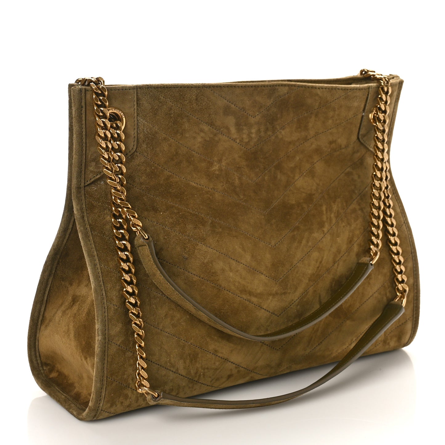 Suede Matelasse Monogram Medium Niki Shopper Tote New Barley