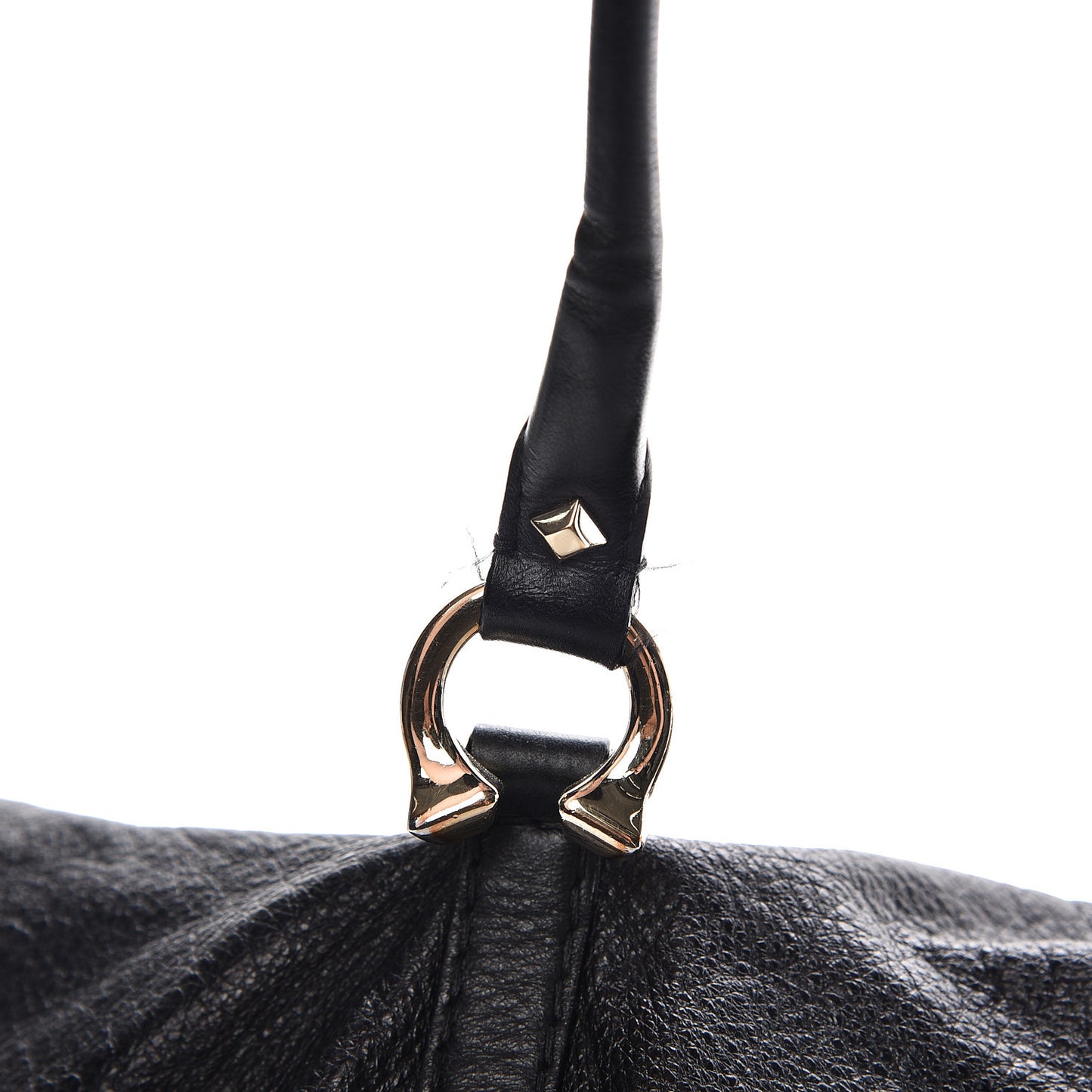Calfskin Horsebit Medium Nail Boston Black