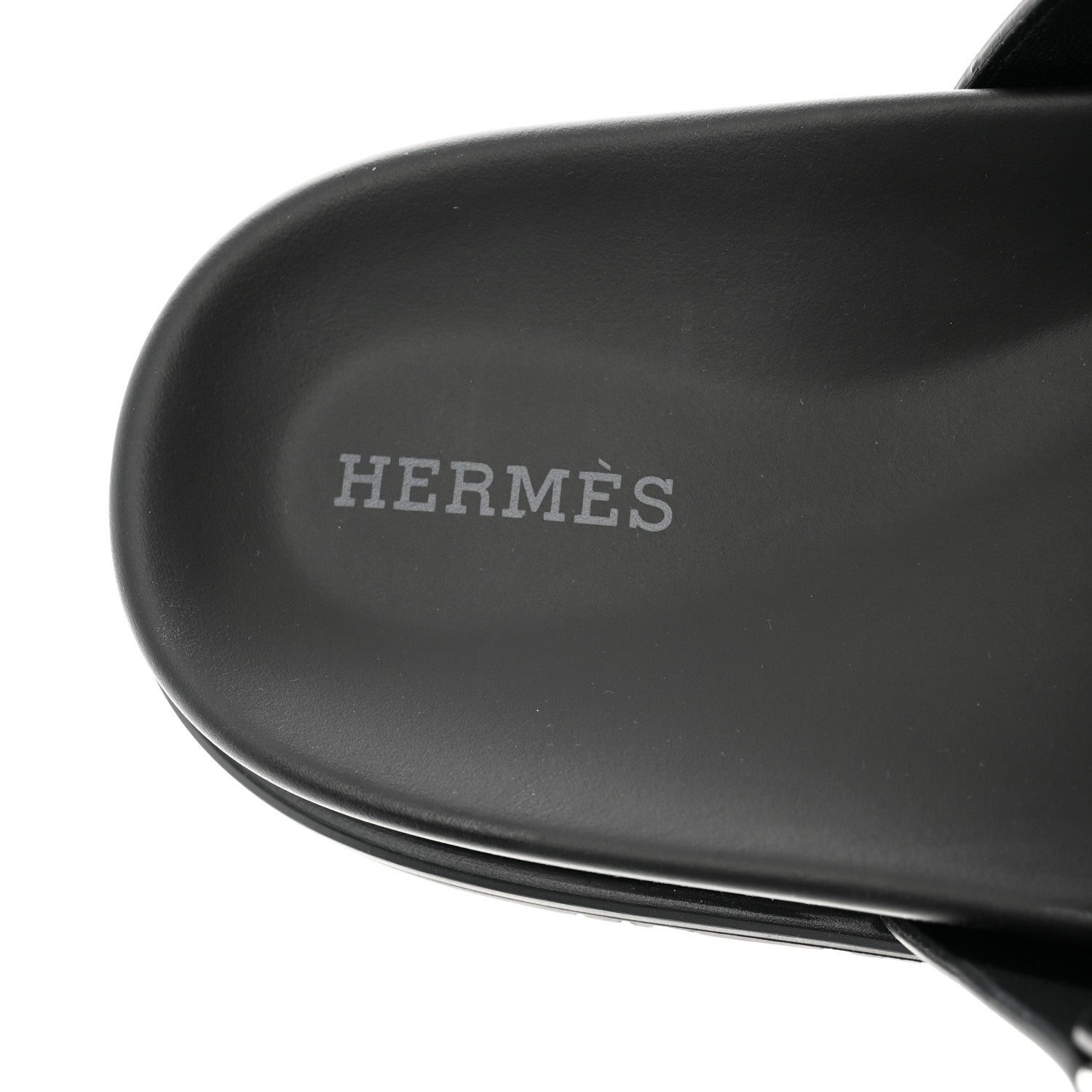 Hermes Calfskin Womens Chypre Sandals 40.5 Black 7 of 9