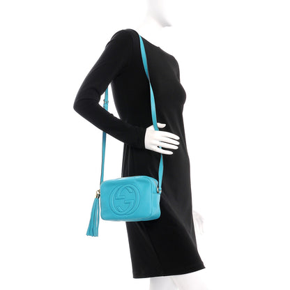 Gucci Pebbled Calfskin Small Soho Disco Bag Deep Cobalt 2 of 8