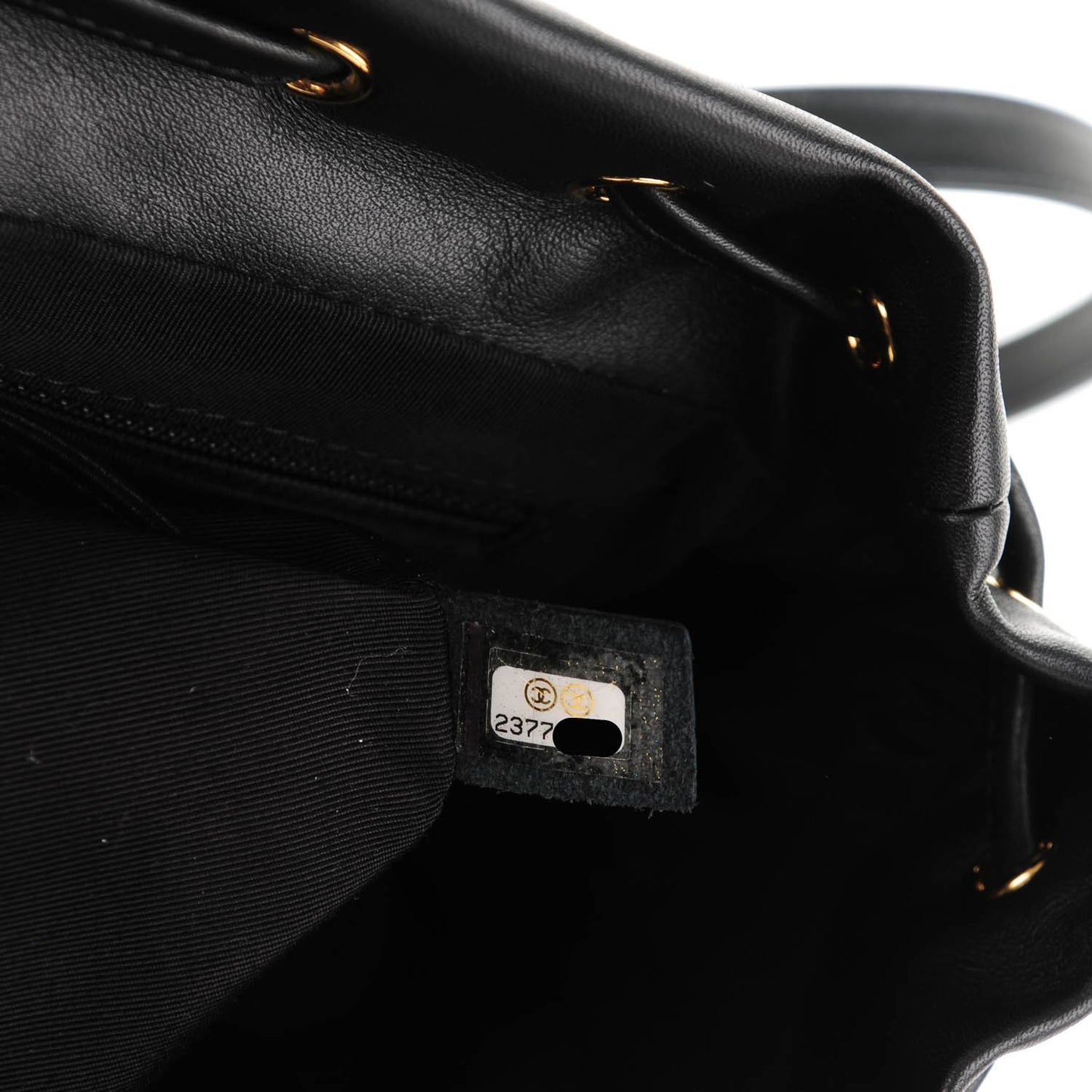 Calfskin Chevron Quilted Large Urban Spirit Backpack Black
