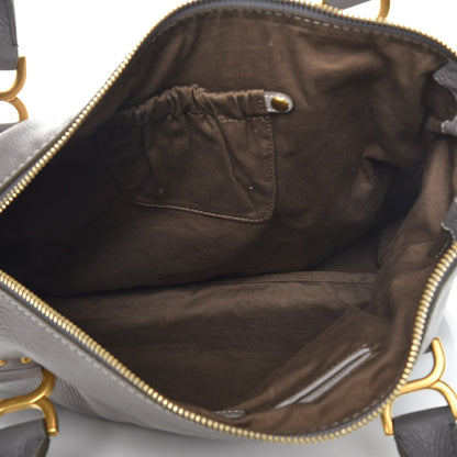 Chloe Calfskin Large Marcie Satchel Cashmere Grey 5 of 9