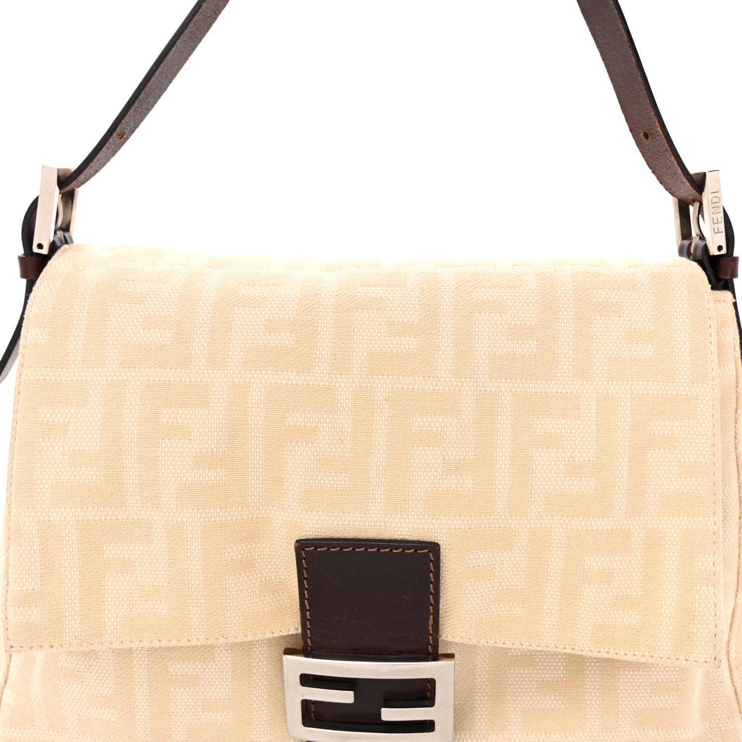 Fendi Zucca Mama Baguette Beige 7 of 10