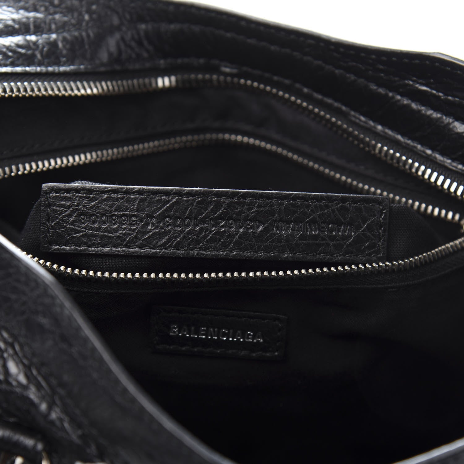 Balenciaga Agneau Arena Car Tag Classic Silver Hardware S City Black TBC 8 of 12