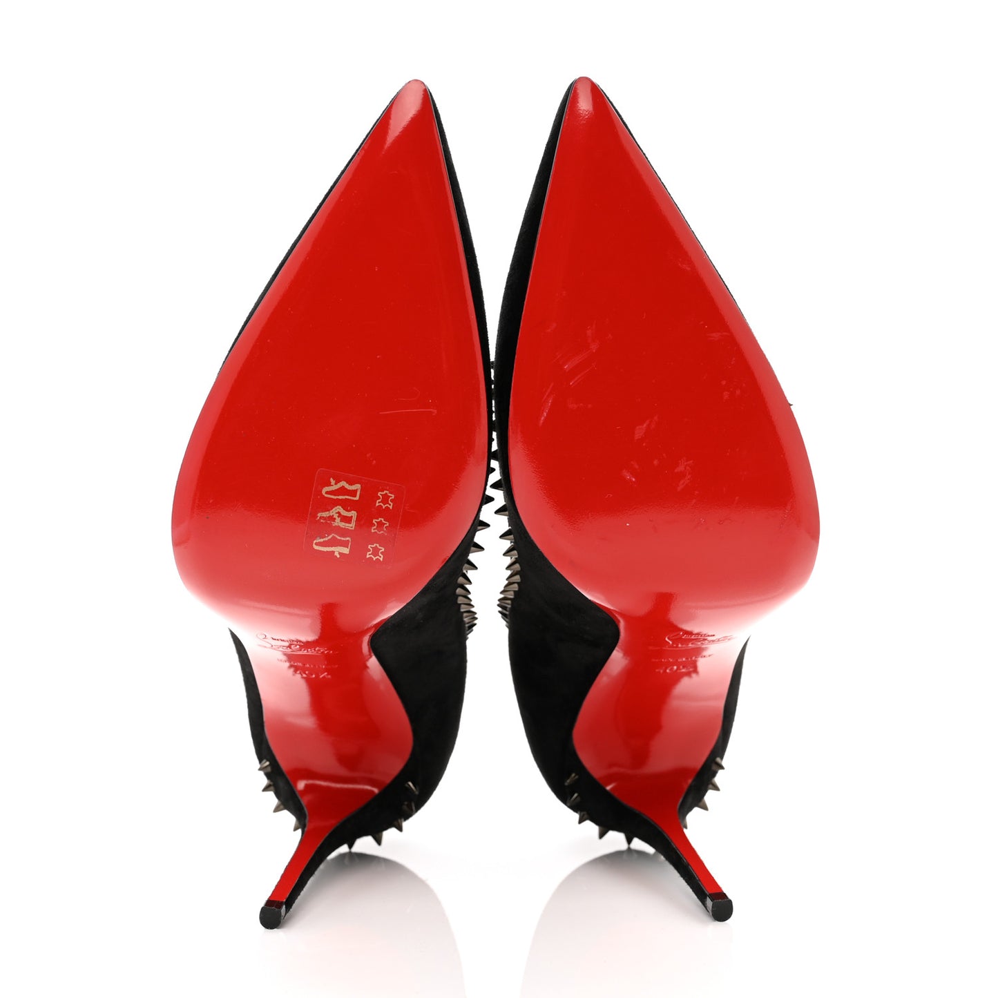 Veau Velours Anjalina 100 Pumps 40.5 Black Gun