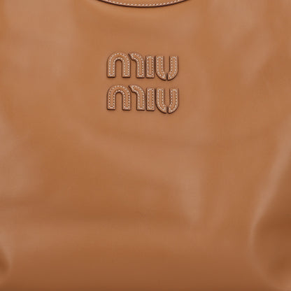 Miu Miu Nappa Large Ivy Tote Bag Caramel 8 of 10