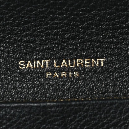 Saint Laurent Calfskin Tiny Monogram Cassandre Wallet Black 6 of 6