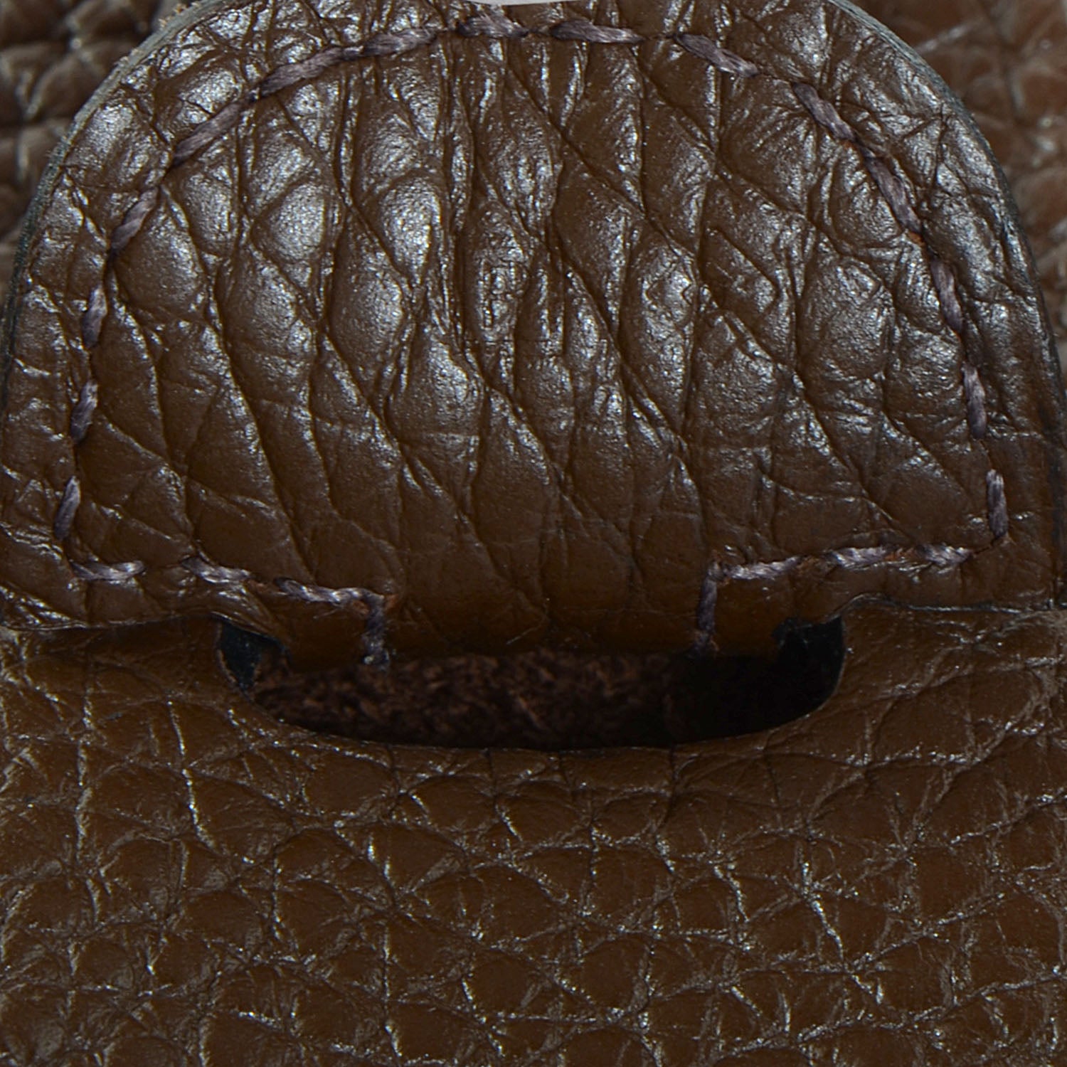 Hermes Taurillon Clemence Evelyne III PM Chocolate 7 of 15