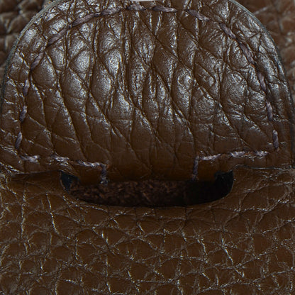 Hermes Taurillon Clemence Evelyne III PM Chocolate 7 of 15