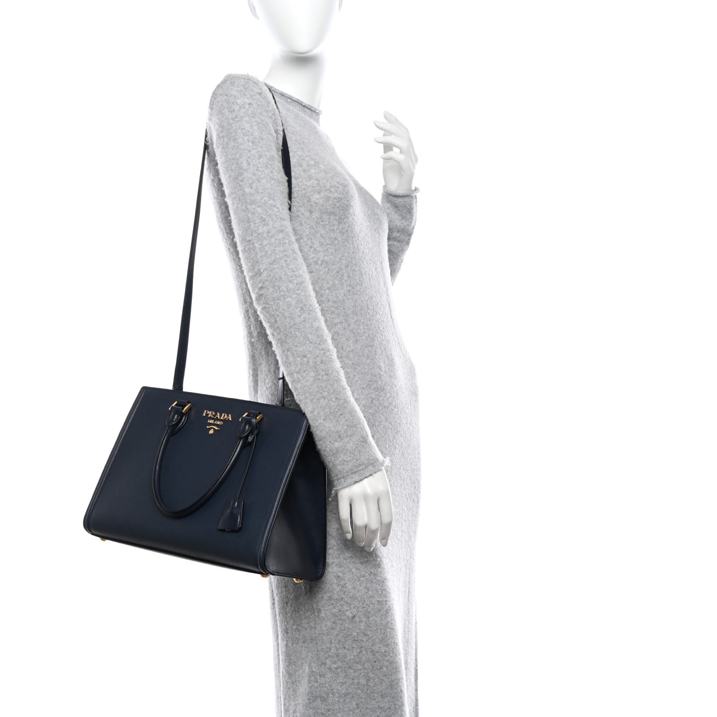 Saffiano Soft Calfskin Tote Baltico