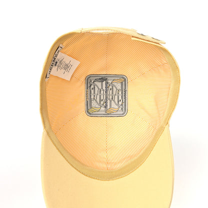 Hermes Cotton Canvas Tess Hat 58 Jaune Sable 6 of 7