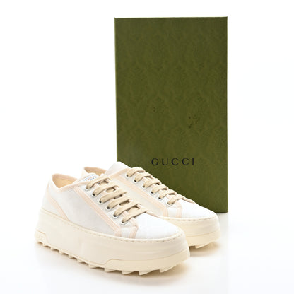 Gucci GG Monogram Womens 1977 Tennis Platform 52mm Sneakers 37 Great White Mystic White 9 of 9