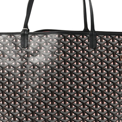 Goyard Goyardine Saint Louis Claire Voie GM Black Pink 9 of 11