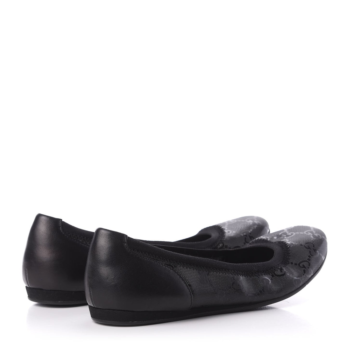 Imprime Monogram Ballerina Flats 36 Black