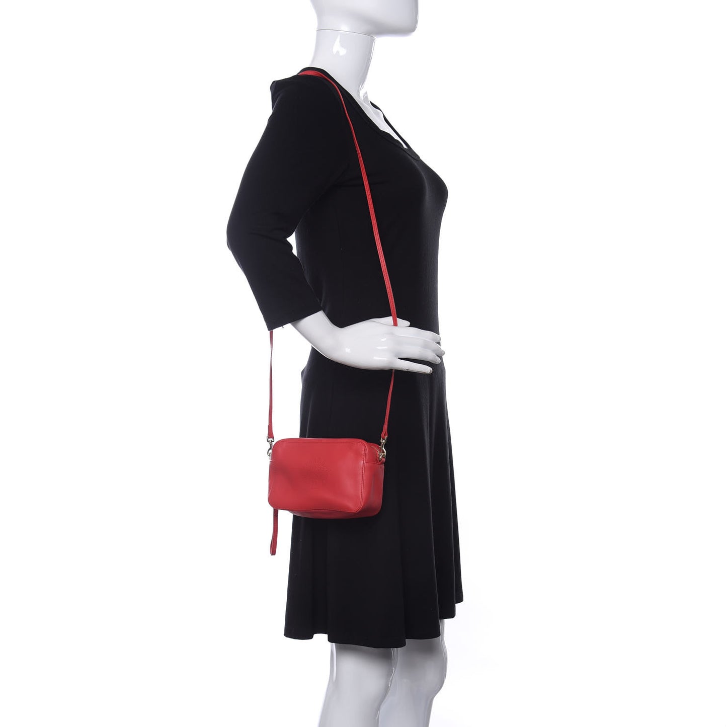 Calfskin Nappa Blossom Pochette With Strap Hibiscus