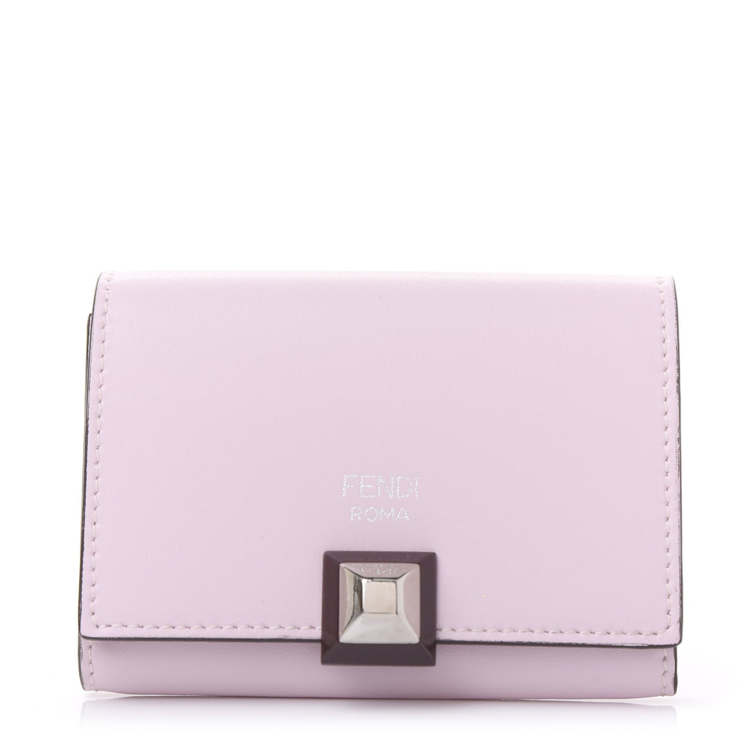 Vitello Liberty Studded Fold Over Card Holder Peonia