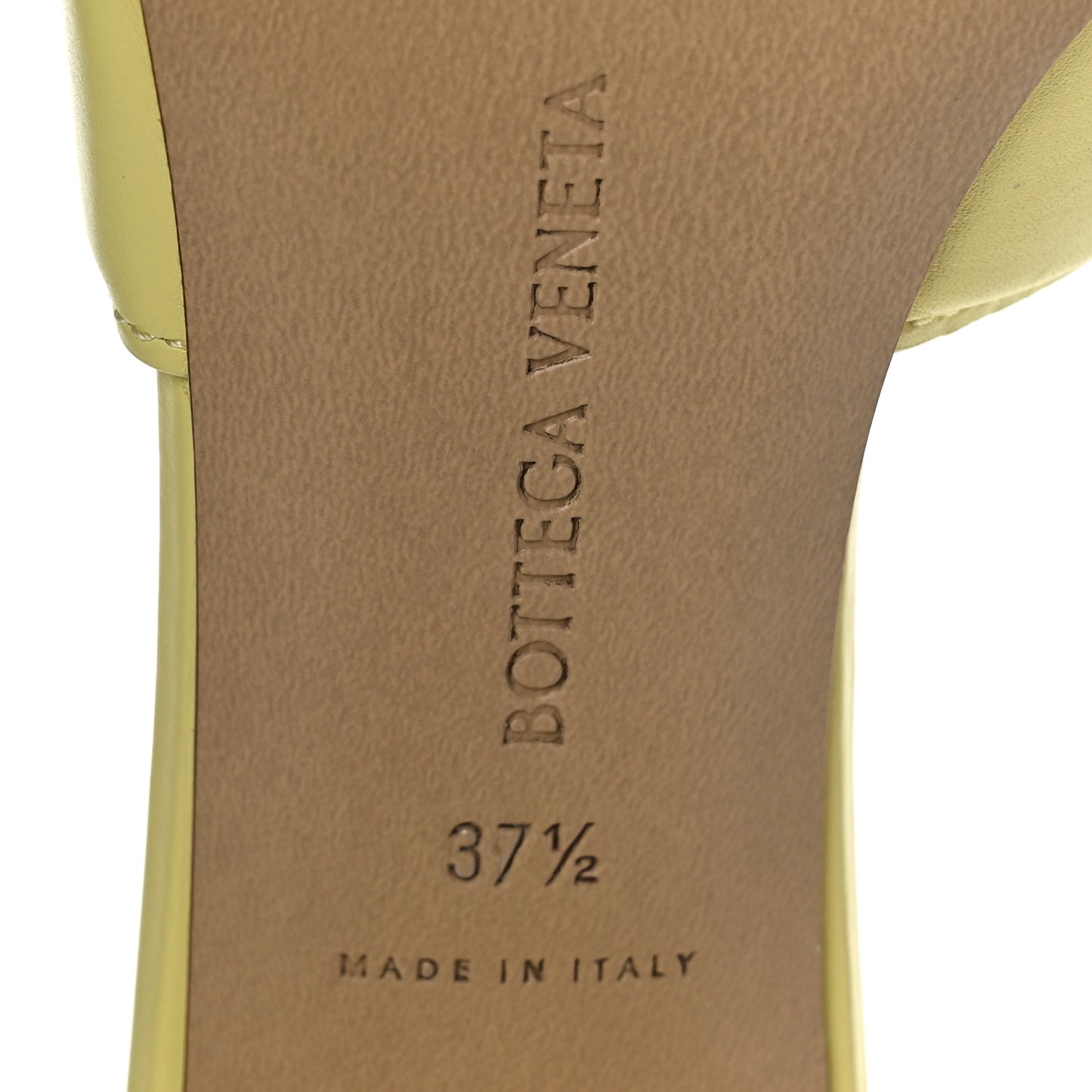 Vienna Calfskin The Band Mule Sandals 37.5 Lemonade