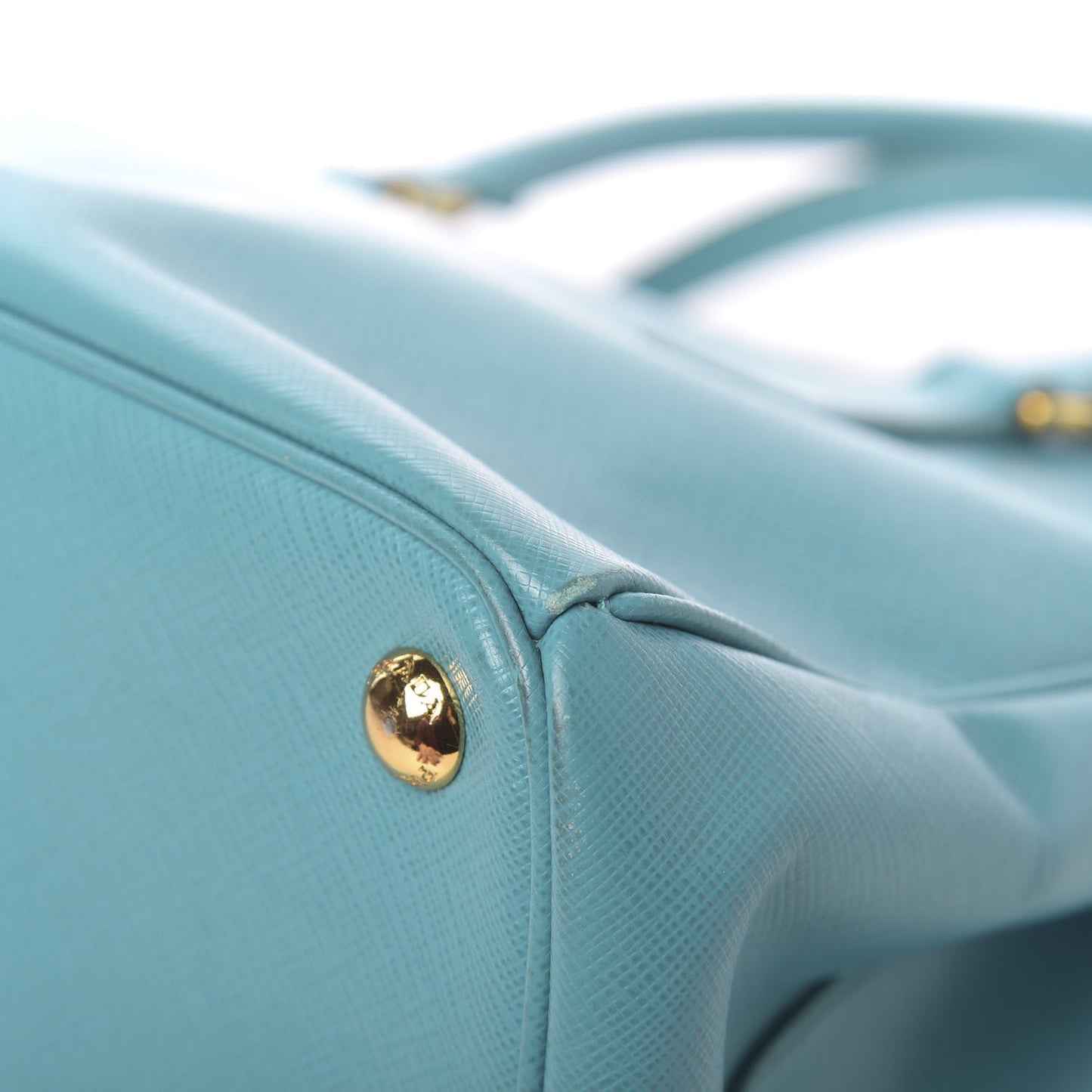Saffiano Medium Galleria Double Zip Tote Turchese