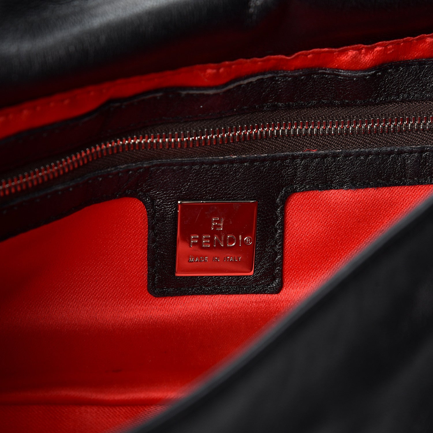 Fendi Lambskin Baguette Black 5 of 8