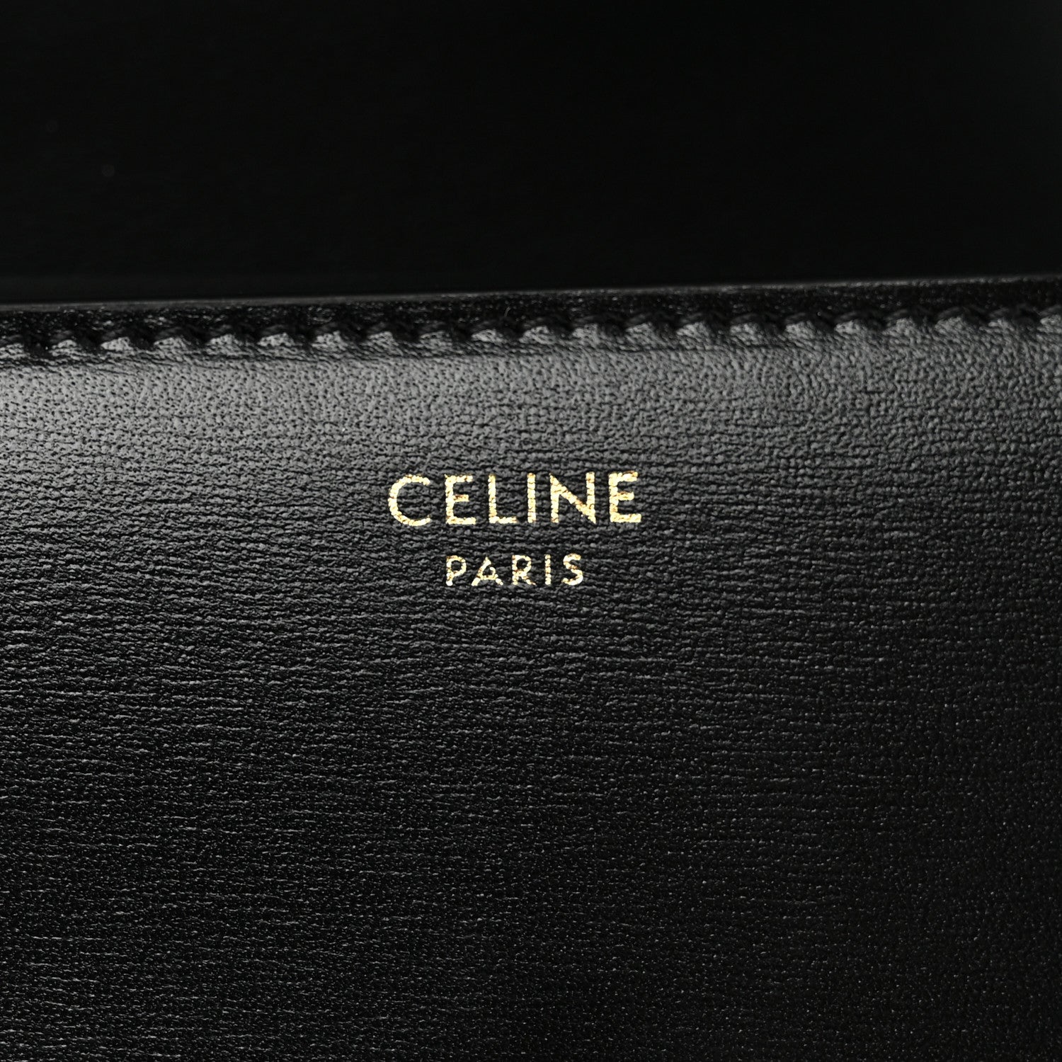 Celine Shiny Calfskin Small Triomphe Wallet Black 7 of 8