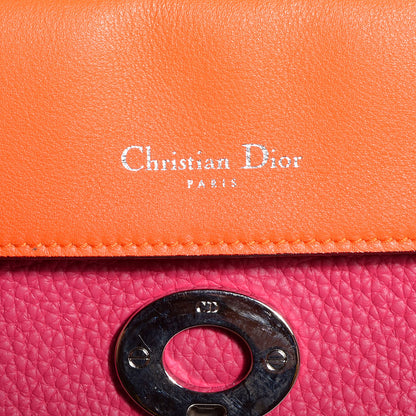 Christian Dior Bullcalf Small Be Dior Flap Fraise Tangerine 5 of 8