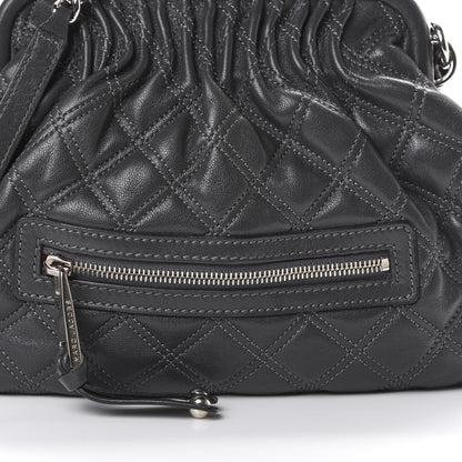 Marc Jacobs Calfskin Quilted Little Stam Dark Grey 9 of 9