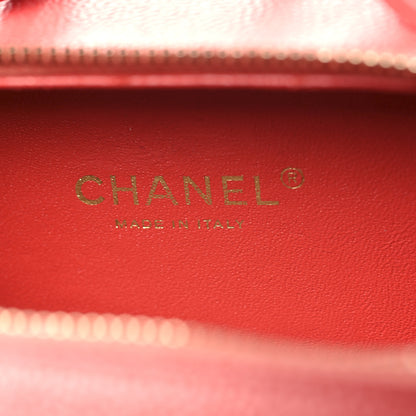 Chanel Caviar Quilted Small CC Filigree Vanity Case Pink 6 of 10