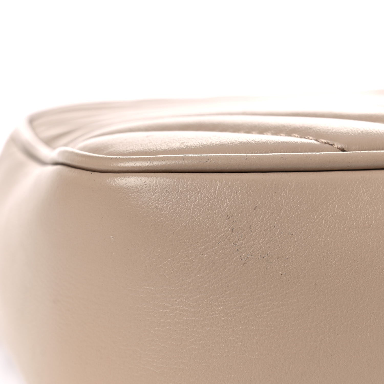 Saint Laurent Calfskin Matelasse Monogram Lou Camera Bag Dark Beige 15 of 18