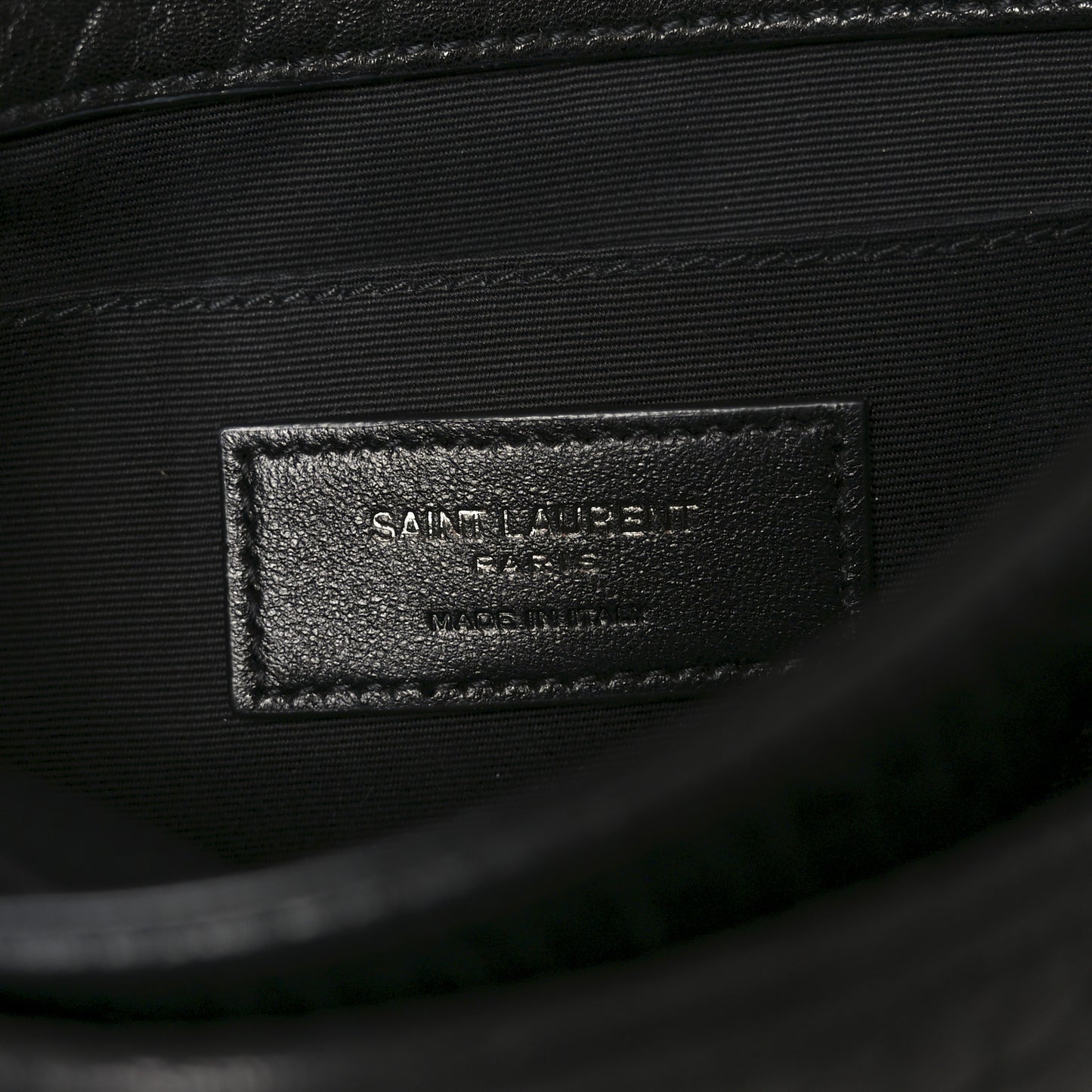 Grained Lambskin Monogram Mini Niki Chain Satchel Black
