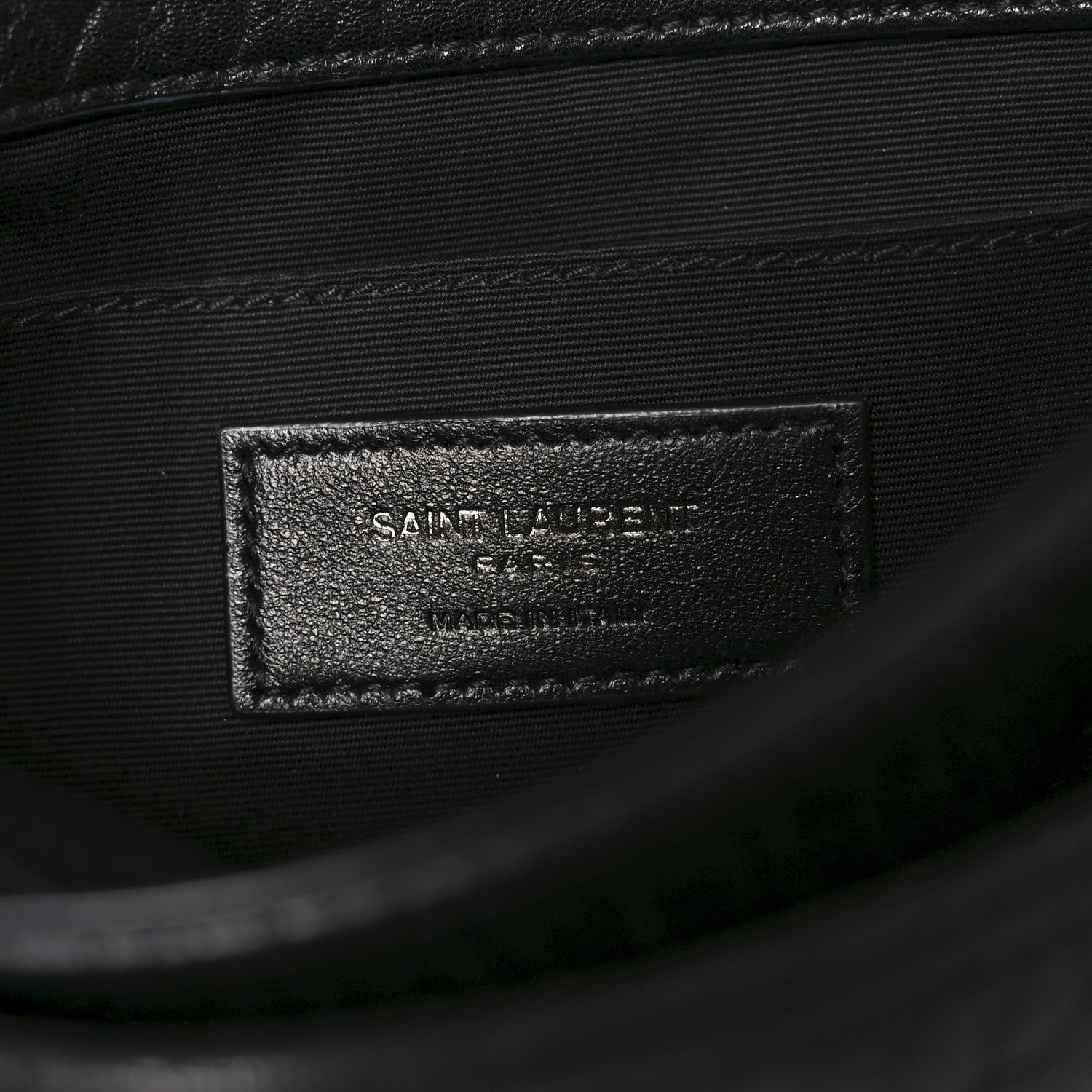 Saint Laurent Grained Lambskin Monogram Mini Niki Chain Satchel Black 6 of 10