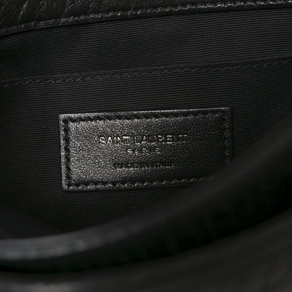 Saint Laurent Grained Lambskin Monogram Mini Niki Chain Satchel Black 6 of 10