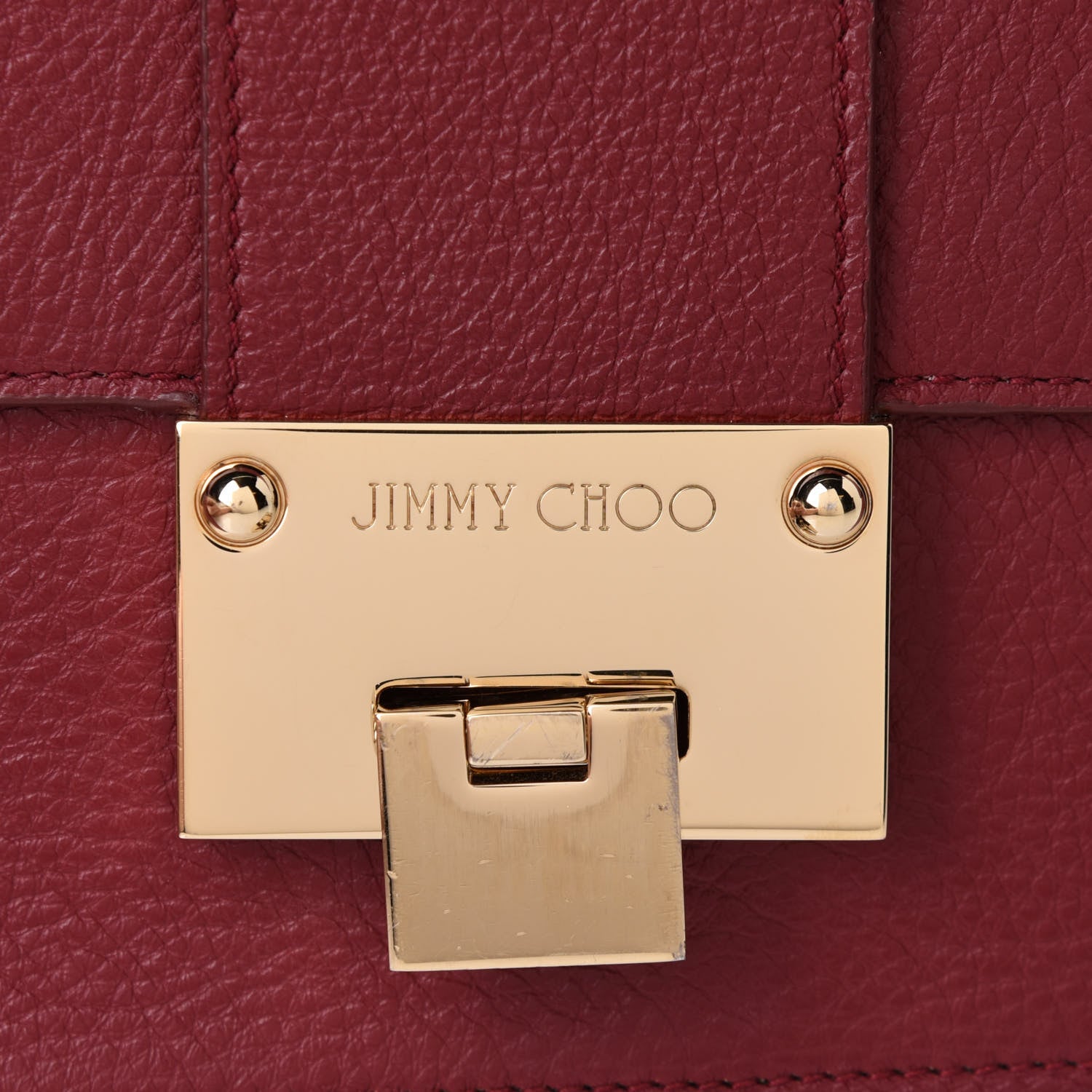 Jimmy Choo Grainy Pebbled Calfskin Rebel Crossbody Bag Pomerol 8 of 10