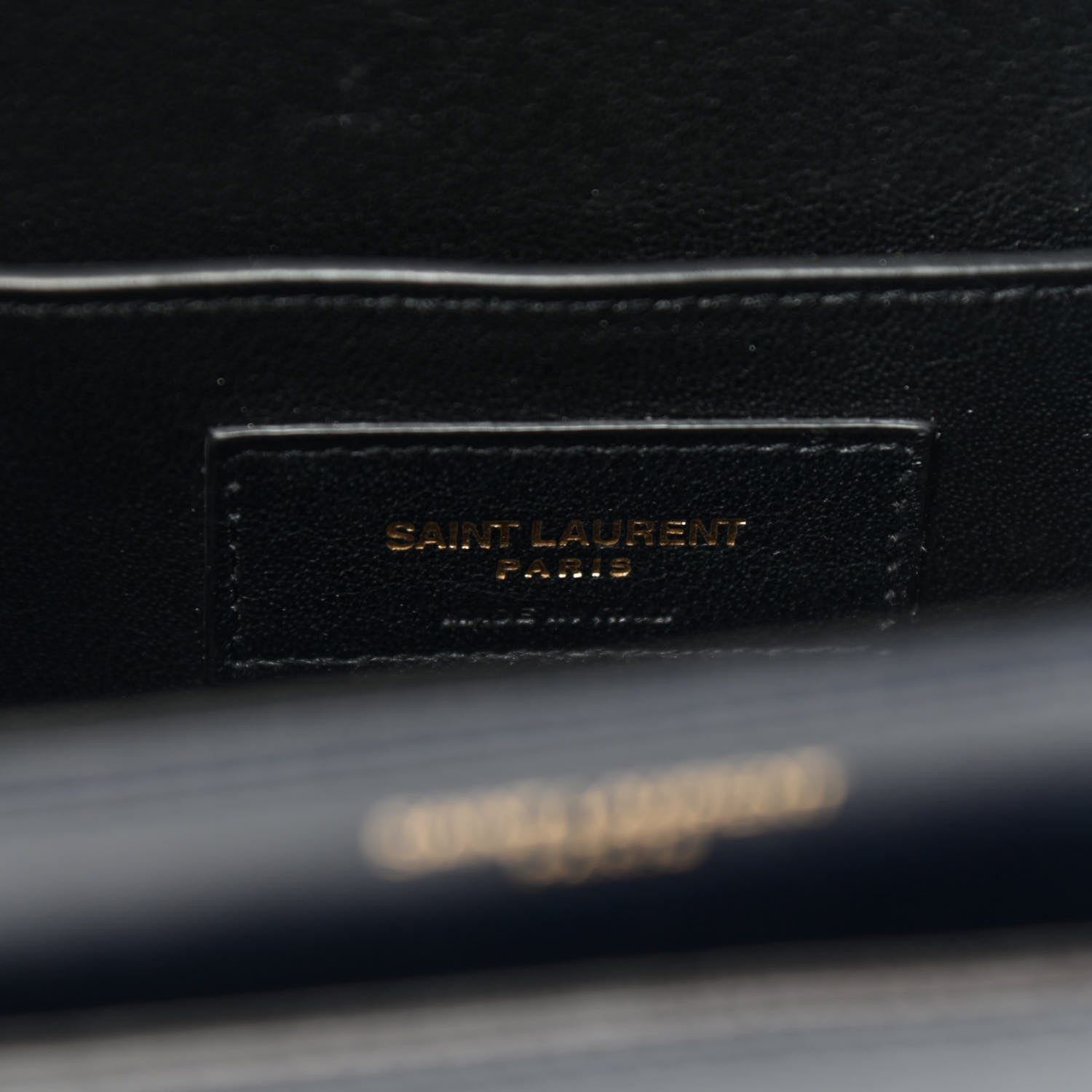 Saint Laurent Calfskin Le 61 Shoulder Bag Navy 6 of 9