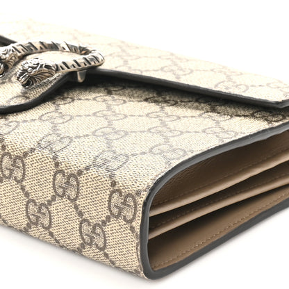 Gucci GG Supreme Monogram Mini Dionysus Chain Wallet Beige Taupe 11 of 12