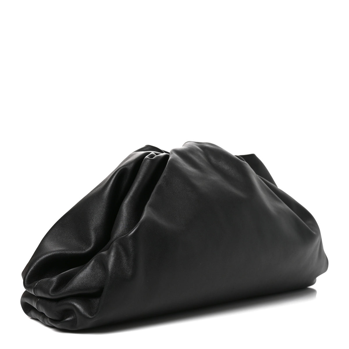 Bottega Veneta Smooth Butter Calf The Pouch Oversized Clutch Black 3 of 11