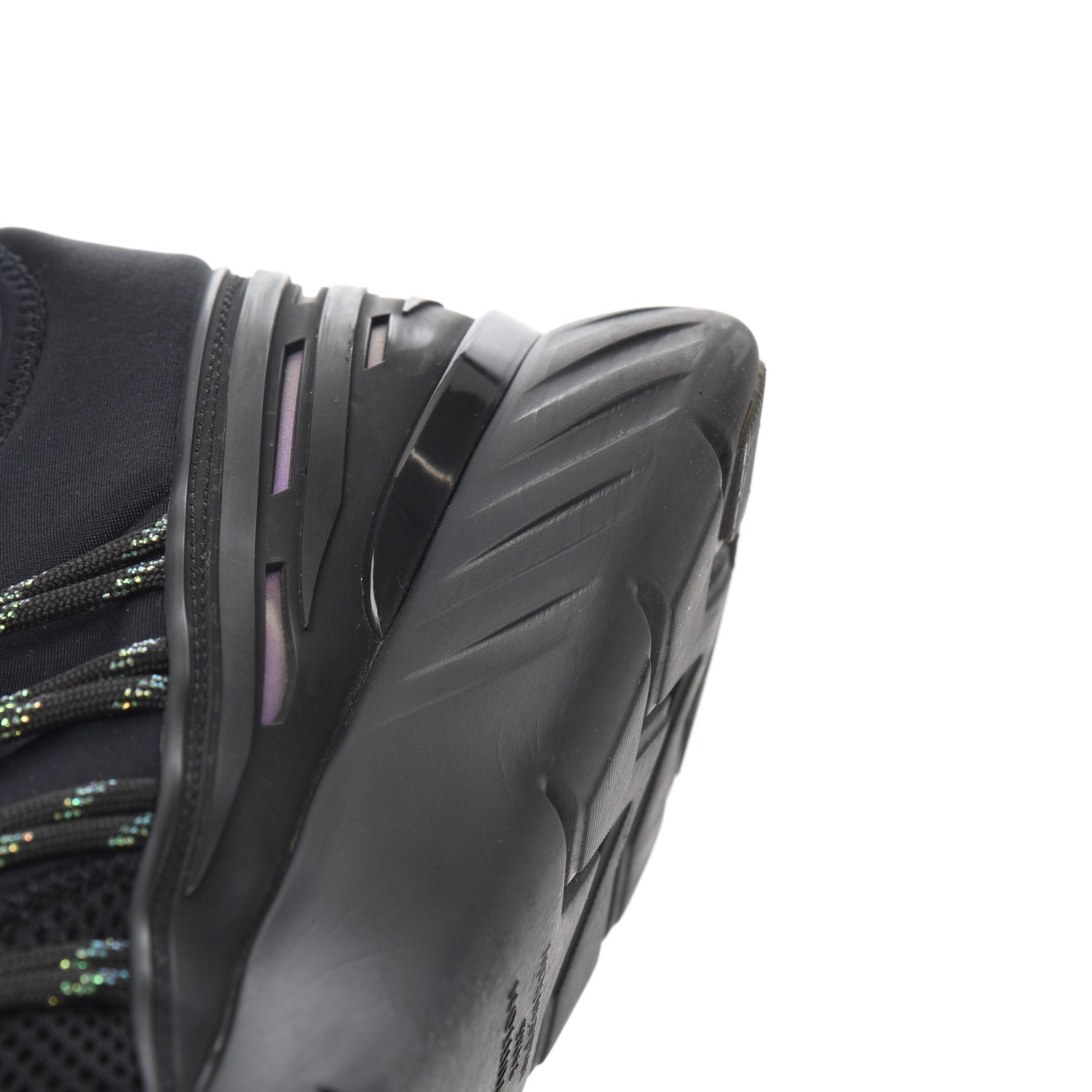 Louis Vuitton Neoprene Mesh Rubber Fastlane Low Sneakers 7.5 Black 15 of 15