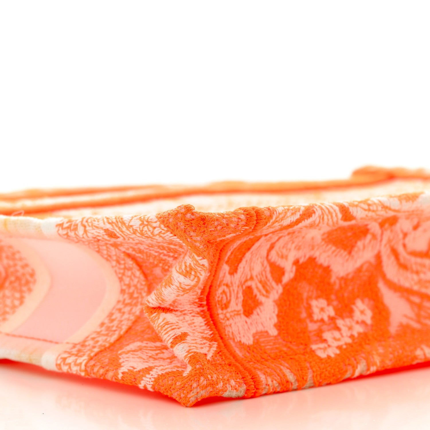 Christian Dior Canvas Embroidered Mini Toile De Jouy Book Tote Orange 9 of 17