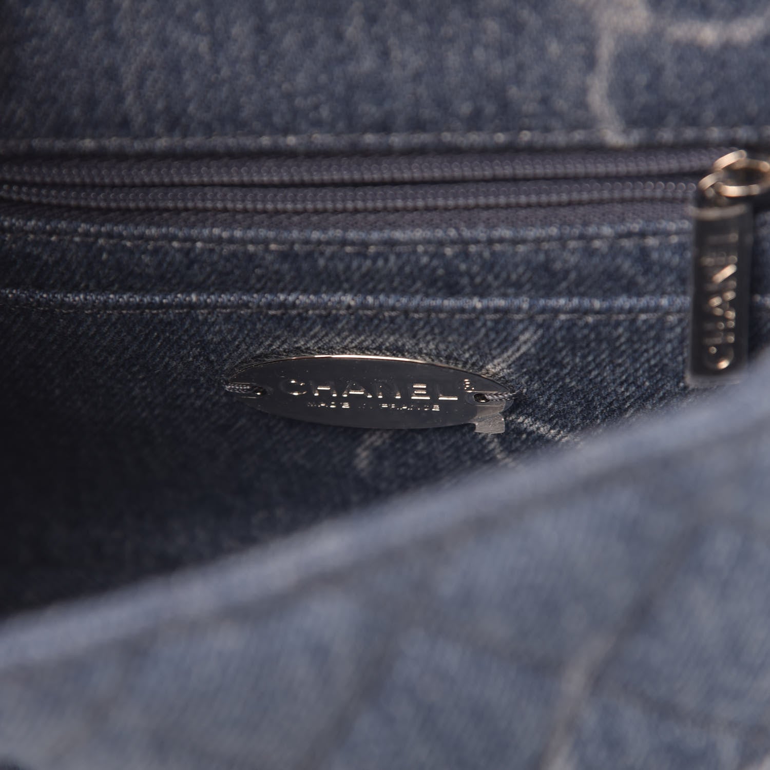 Chanel Denim CC Quilted Mini Square Flap Blue 6 of 11