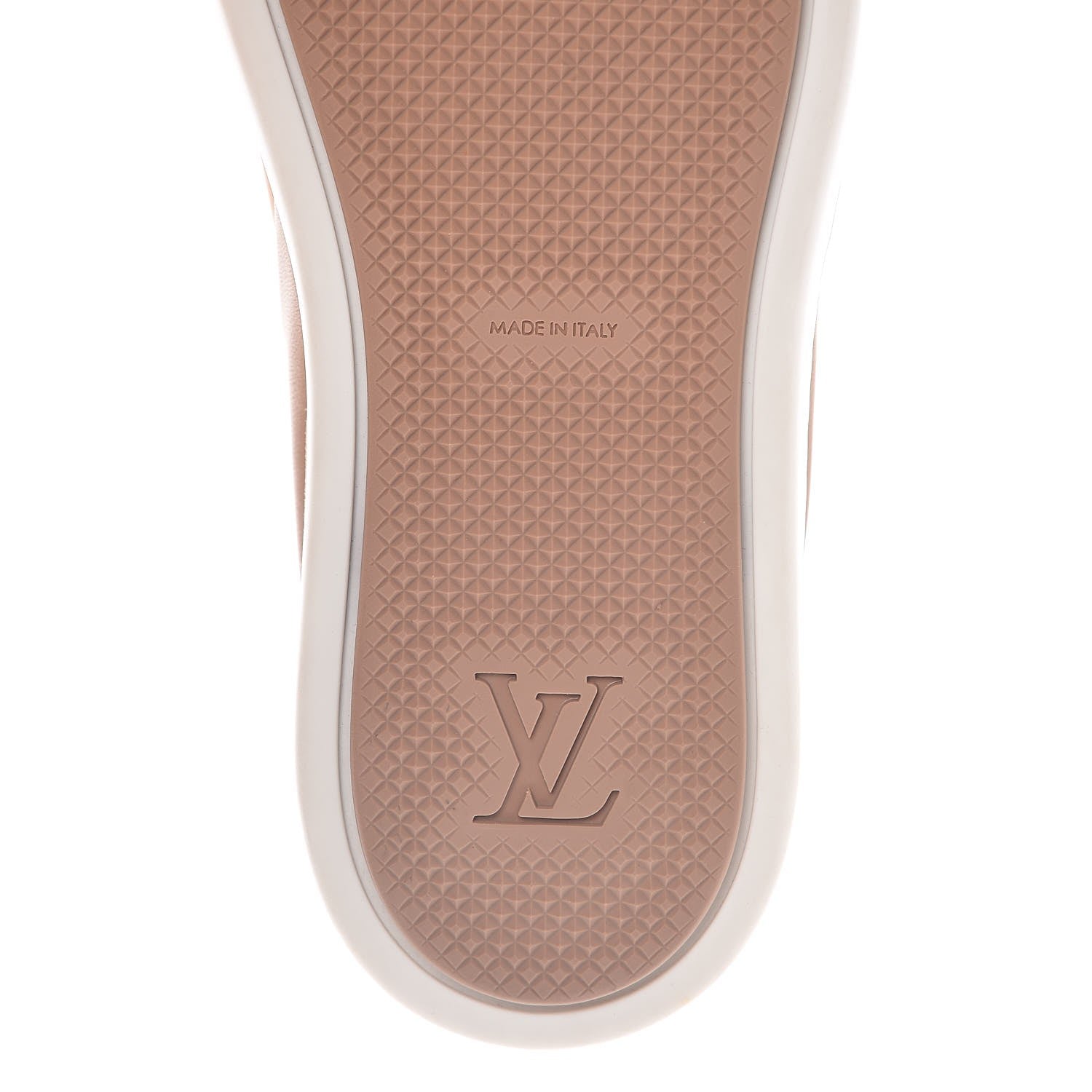 Louis Vuitton Patent Calfskin Suede Tempo Slip On Sneakers 36 Nude 6 of 8