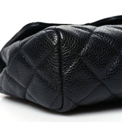 Chanel Caviar Quilted Flap Cosmetic Case Black 9 of 12