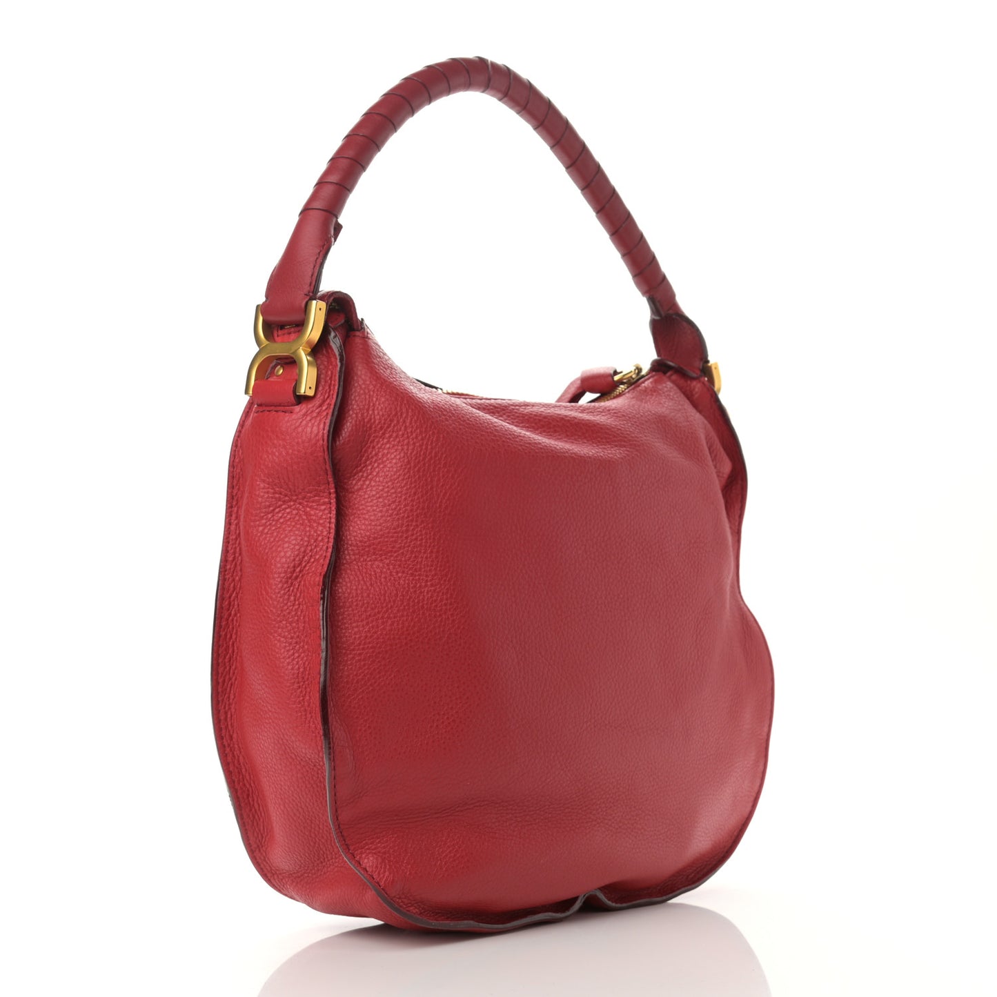 Calfskin Medium Marcie Hobo Garnet