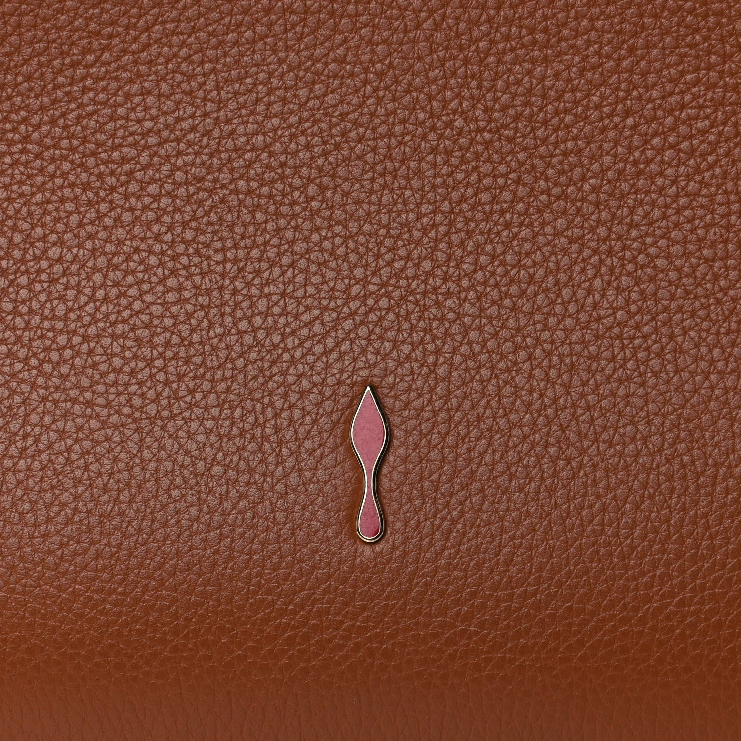 Christian Louboutin Calfskin Patent Studded Large Paloma Brown 15 of 15