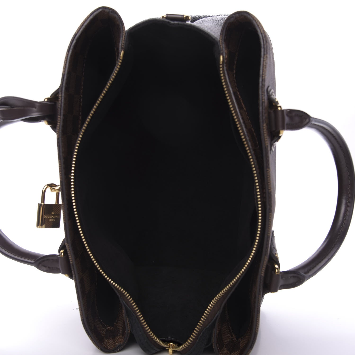 Louis Vuitton Cuir Taurillon Damier Ebene Normandy Black 6 of 10