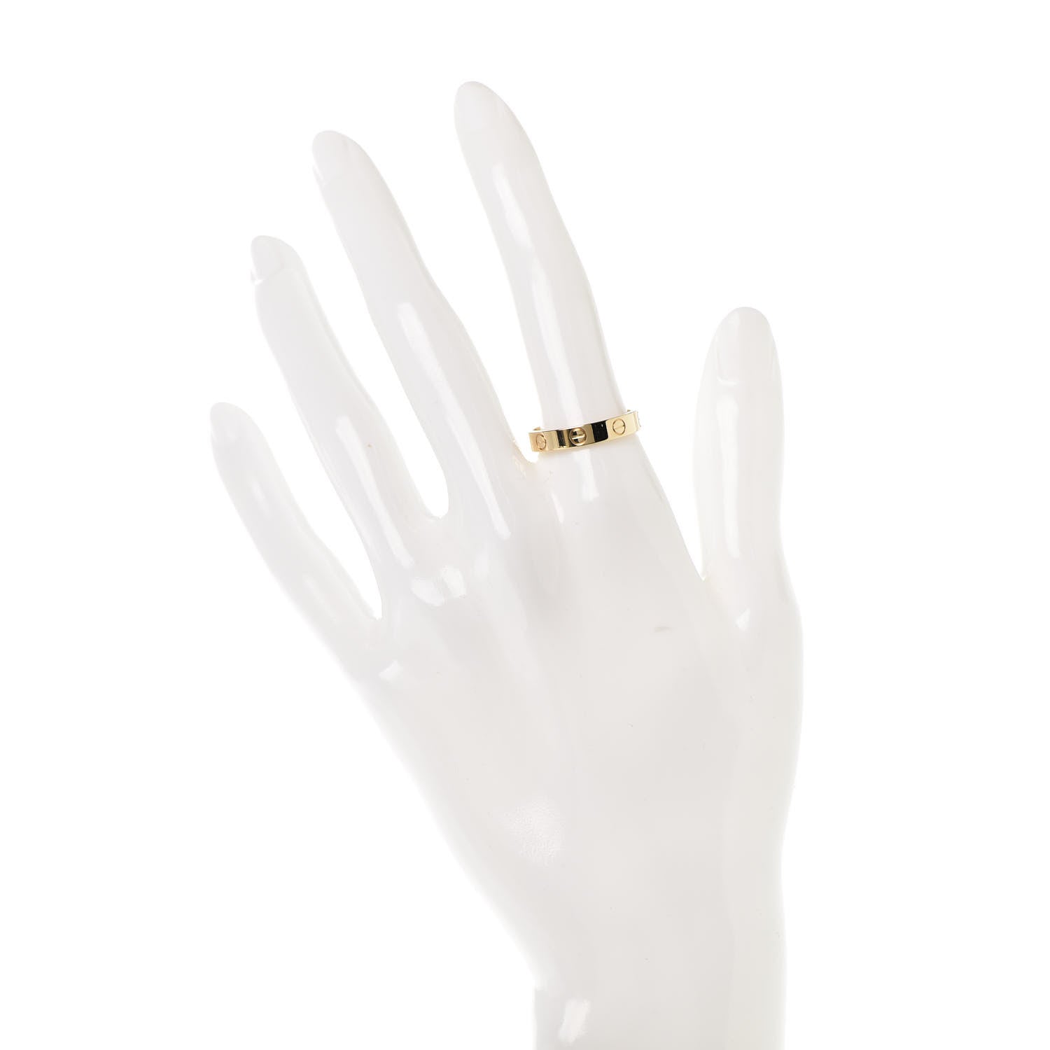 Cartier 18K Yellow Gold 3.5mm LOVE Wedding Band Ring 55 7.25 2 of 6