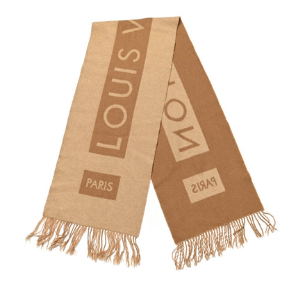 Louis Vuitton Cashmere Baroda Scarf Camel 2 of 5