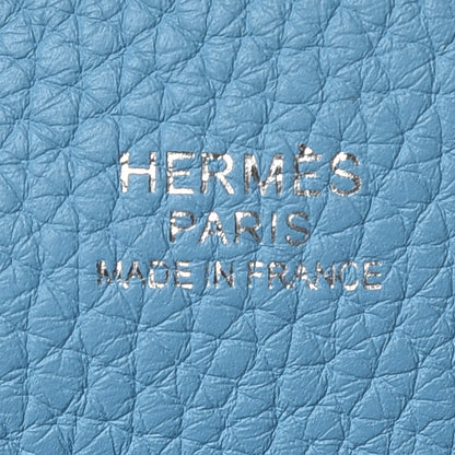 Hermes Taurillon Clemence Evelyne III GM Bleu Du Nord 9 of 10