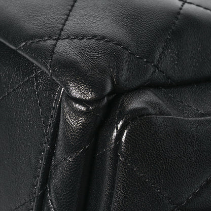 Chanel Shiny Lambskin Quilted Trendy Pockets Hobo Black 12 of 12
