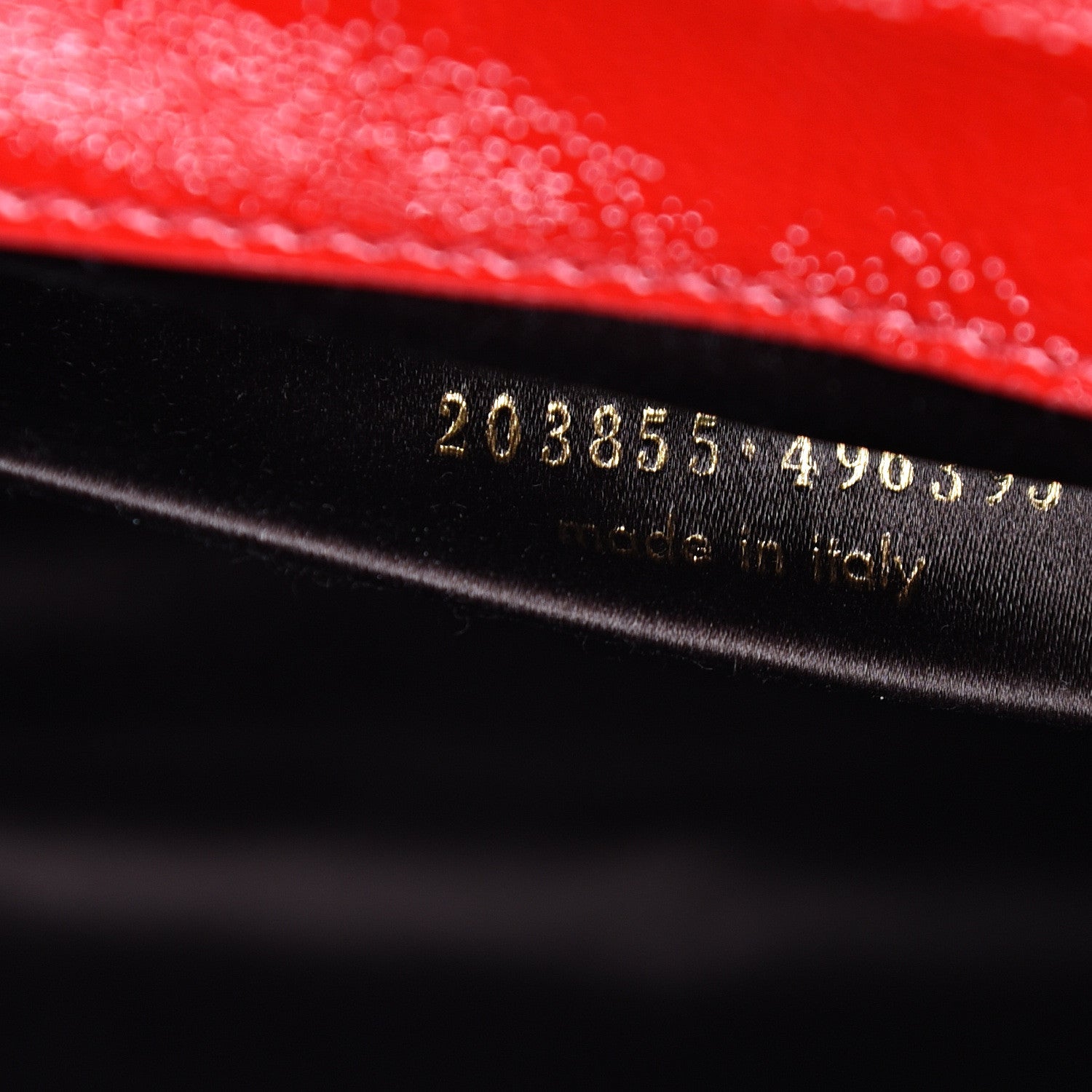 Saint Laurent Textured Patent Monogram Large Belle De Jour Clutch Red 6 of 6