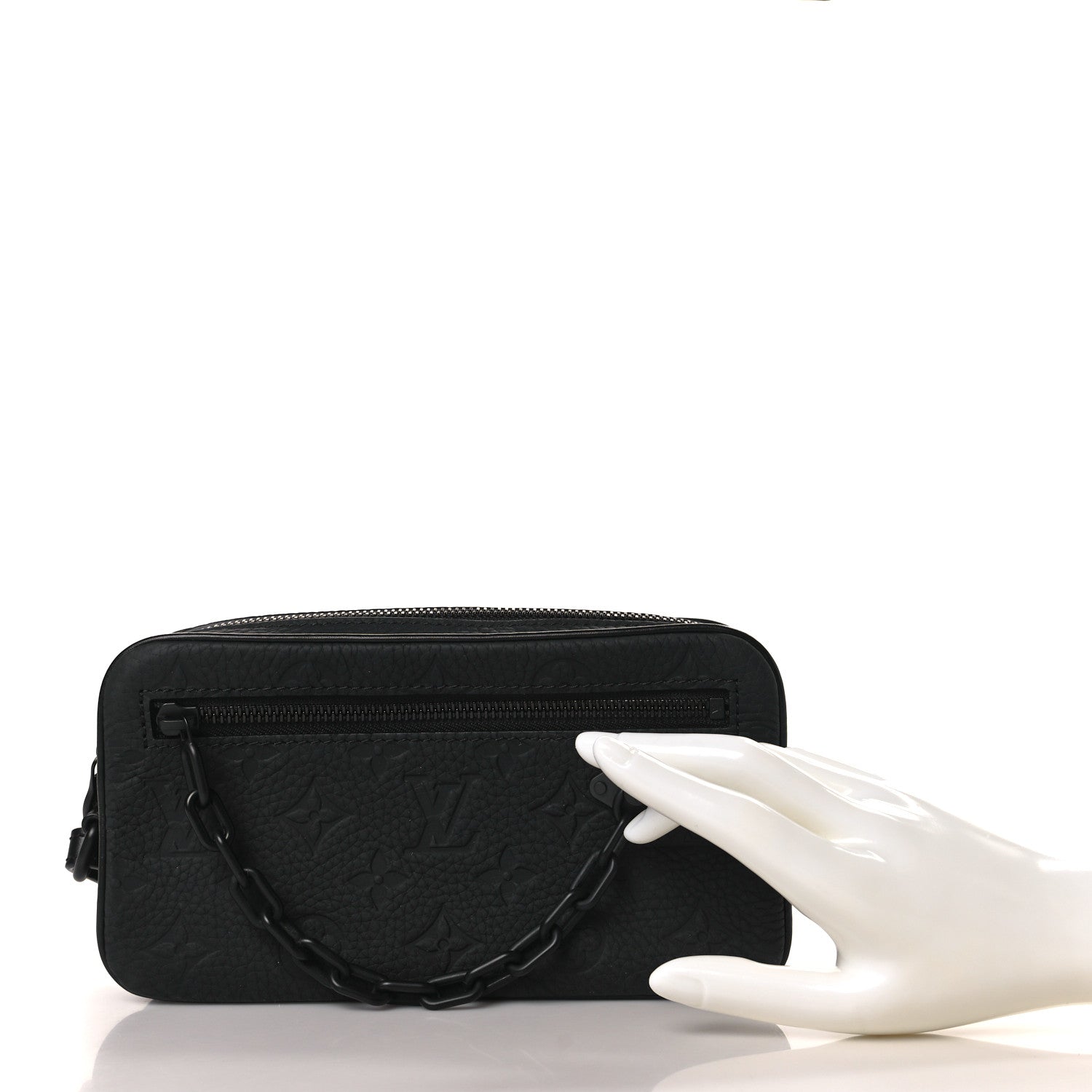 Louis Vuitton Taurillon Monogram Pochette Volga Black 2 of 9